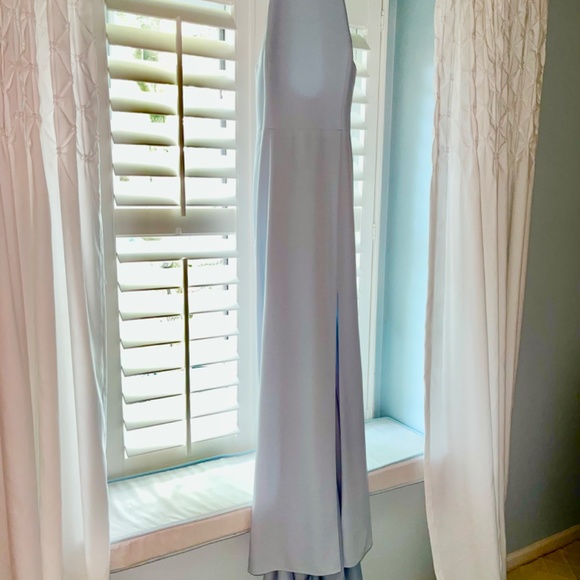 Light Blue Halter Long Dress - Picture 7 of 10